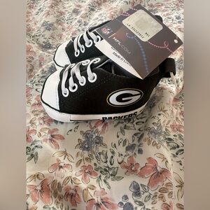 NFL Pre-walking Green Bay Packers Green and White Sneakers